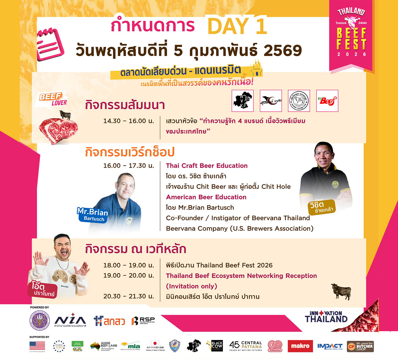 กำหนดการ DAY 1